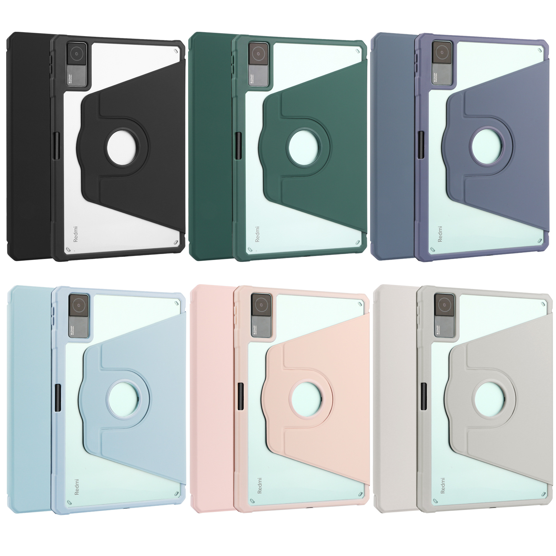 适用小米6平板保护套小米5pro旋转保护壳带笔槽小米6亚克力防摔壳