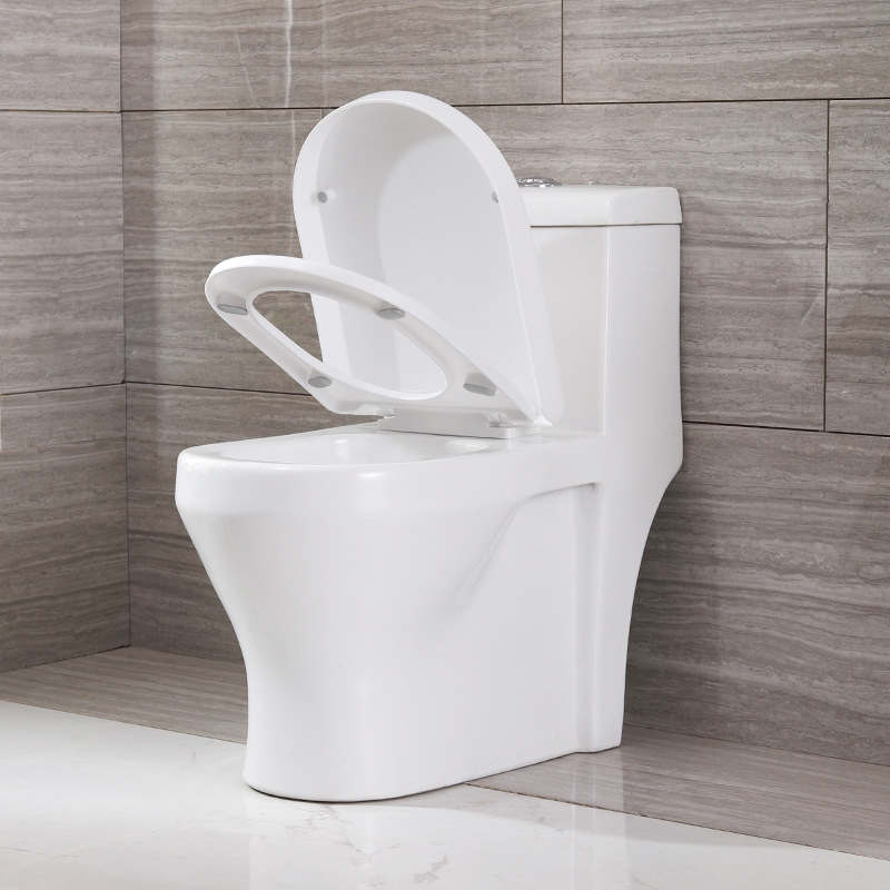 家用小户型直冲式墙排后出水陶瓷坐便器节水墙排水置地式后排抽水