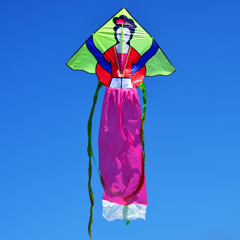 仙女美女微风筝成人大型好飞易飞初学者山东潍坊三角风等争