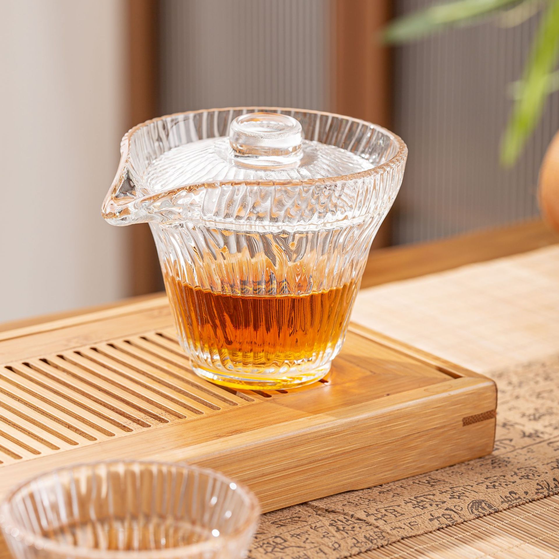 Ws High-End Tea Set Household Kung Fu Tea Cup Tureen Office Tea Making Device Cup Light Luxury Gift Glass