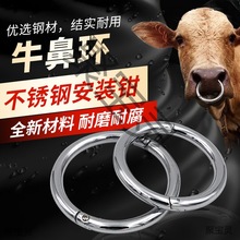 牛鼻环塑料牛鼻圈加厚大号牛鼻牵引环牵引扣不锈钢安装钳牛鼻栓