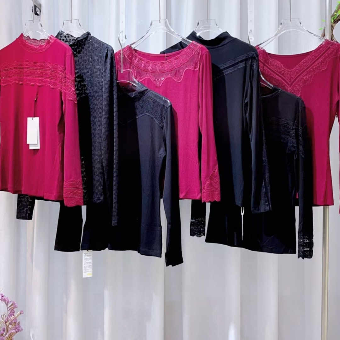 森马秋冬装品牌女装撤柜剪标打底衫中老年女装服装厂家一手货源