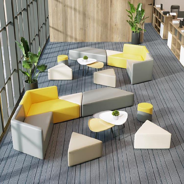 商场服装店图书馆阅览室公共区域大厅等候休息区时尚异形创意沙发