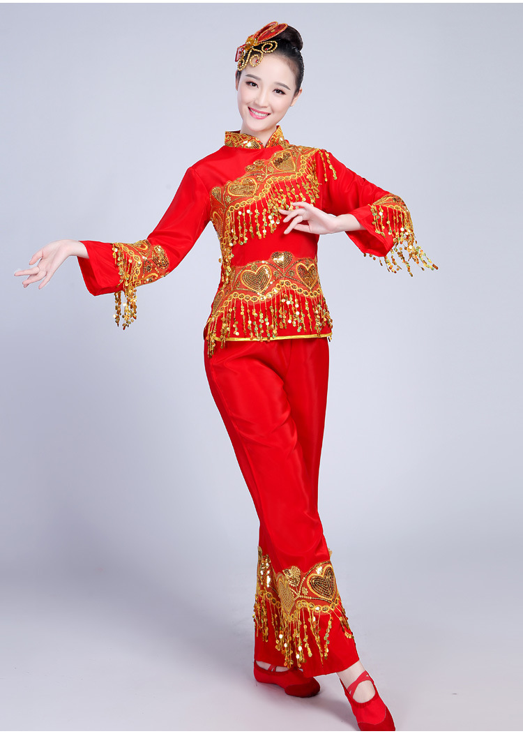 广场舞秧歌服女2020年新款套装中老年秋冬东北大秧歌演民族出服装