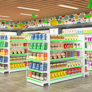 超市货架小卖部零食商店置物架便利店展示架药店母婴文具店陈列架
