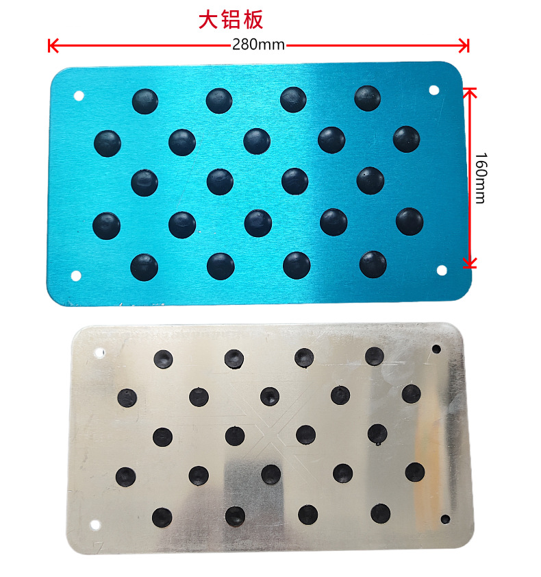 Customized Car Floor Mats, Aluminum Alloy Decorative Pedals, Leather Wire Loop Carpets with Anti-Slip Patches