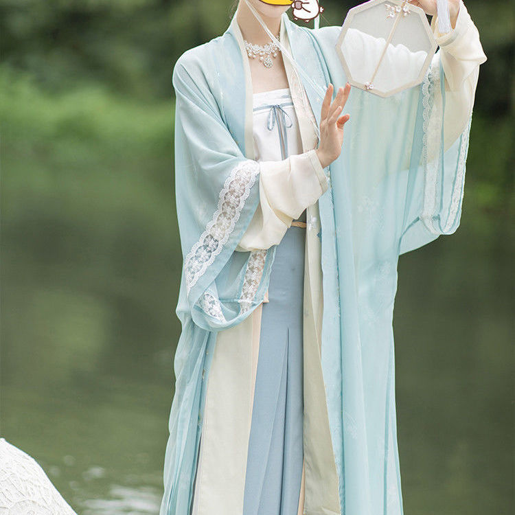 原创汉服全套仙气古风衣服女孩 岁改良版日常学生古装-阿里巴巴