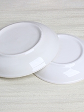 12WU陶瓷盘子6英寸15厘米圆形家用1~2人用装菜盘小碟子接菜吐骨碟