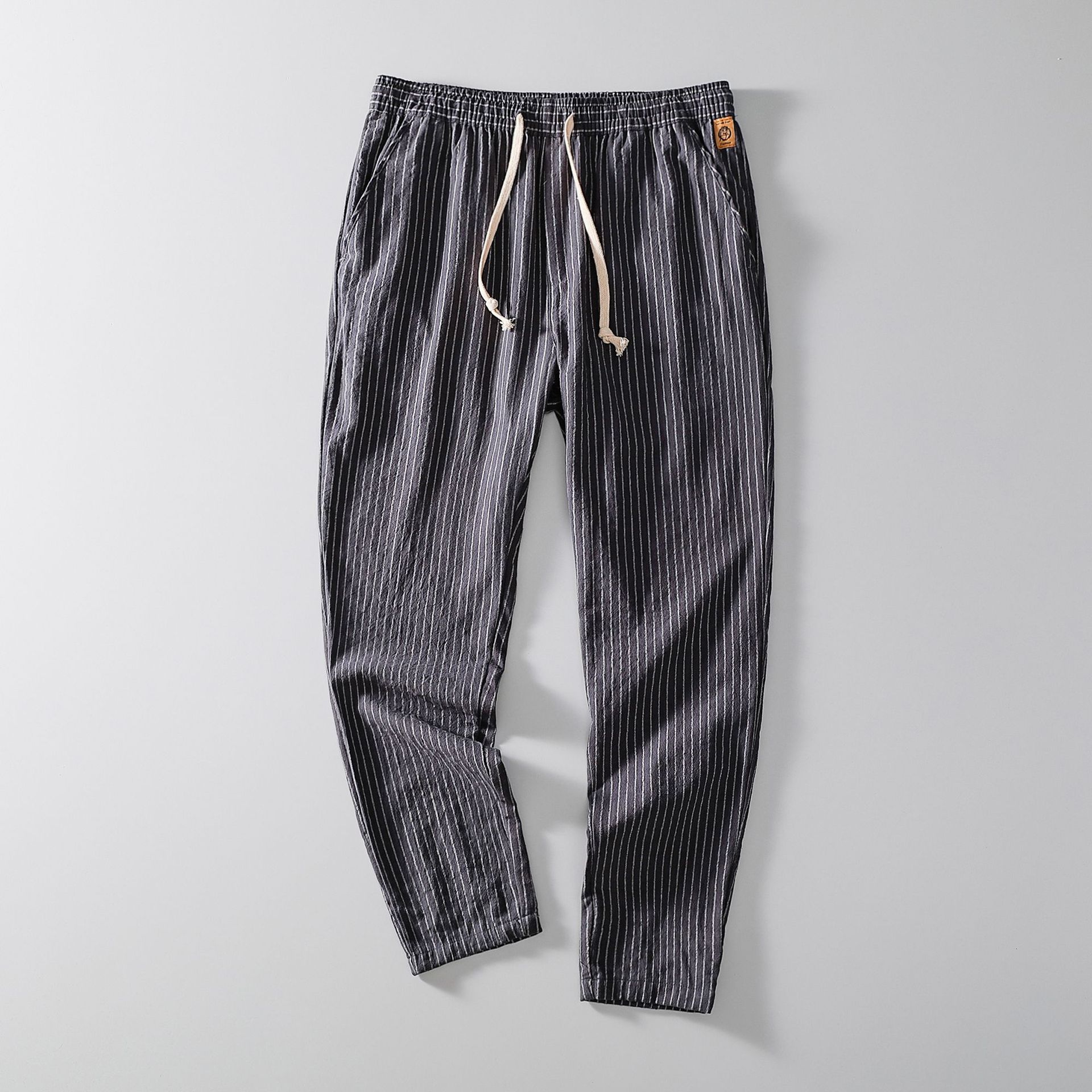 麻布男裤休闲裤