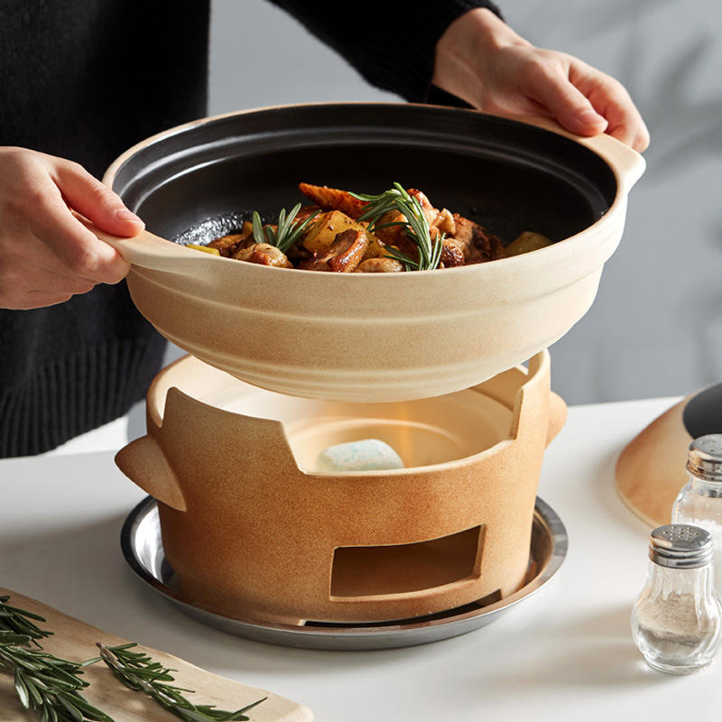 老式土砂锅煲汤家用燃气煤气灶碳炉酒精两用陶瓷煲仔饭明火炖肉锅