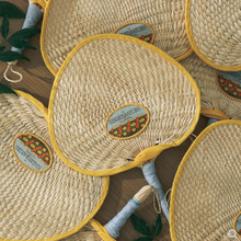 夏季创意手工编织扇子ins风便携包边棕叶手摇大蒲扇