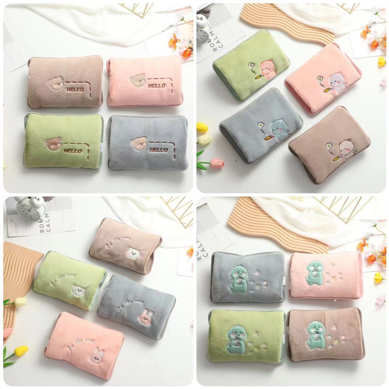 现货跨境电暖宝定位款免拆洗可插手充电热水袋安全卡通便携暖手宝