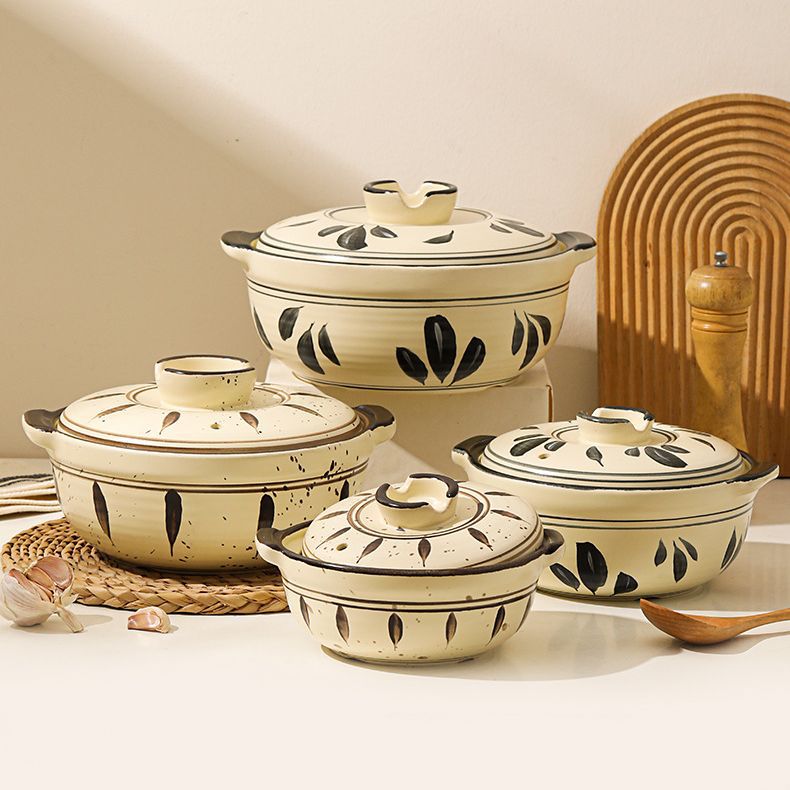 japanese-style casserole household gas stove special casserole high temperature resistant dry burning non-cracking ceramic soup clay pot stew pot