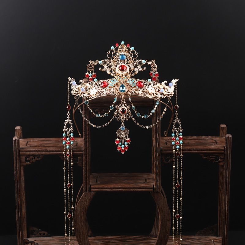 异域公主西双版纳古装流苏额饰脸饰超仙民族风旅游拍照汉服头饰女