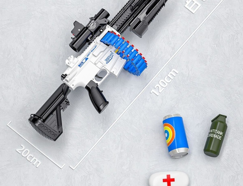 双模式m416手自一体软弹枪电动连发吃鸡儿童玩具枪男孩加特林玩具