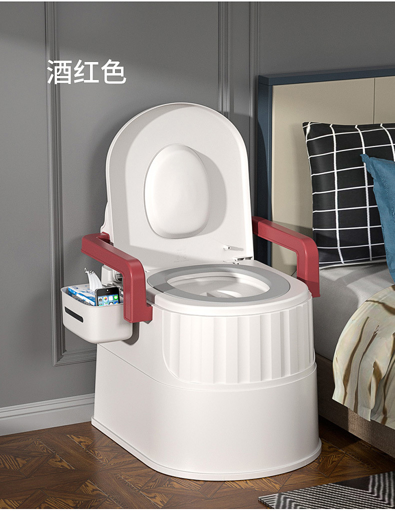 老人孕妇马桶座便器家用可移动便携式老年人起夜尿桶便盆座便椅子