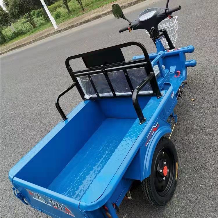 包邮电动三轮车小型拉货爬坡农用家用载重接送小孩平板电瓶车