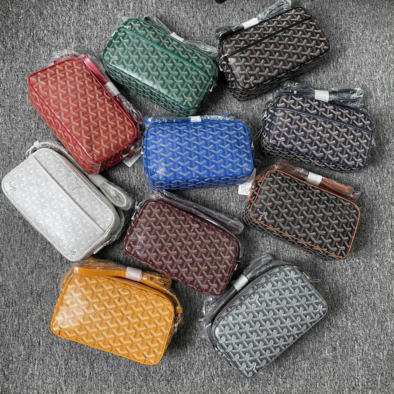 高德雅goyard戈雅相机包单肩斜跨小方包男女同款狗牙女士包豆腐包