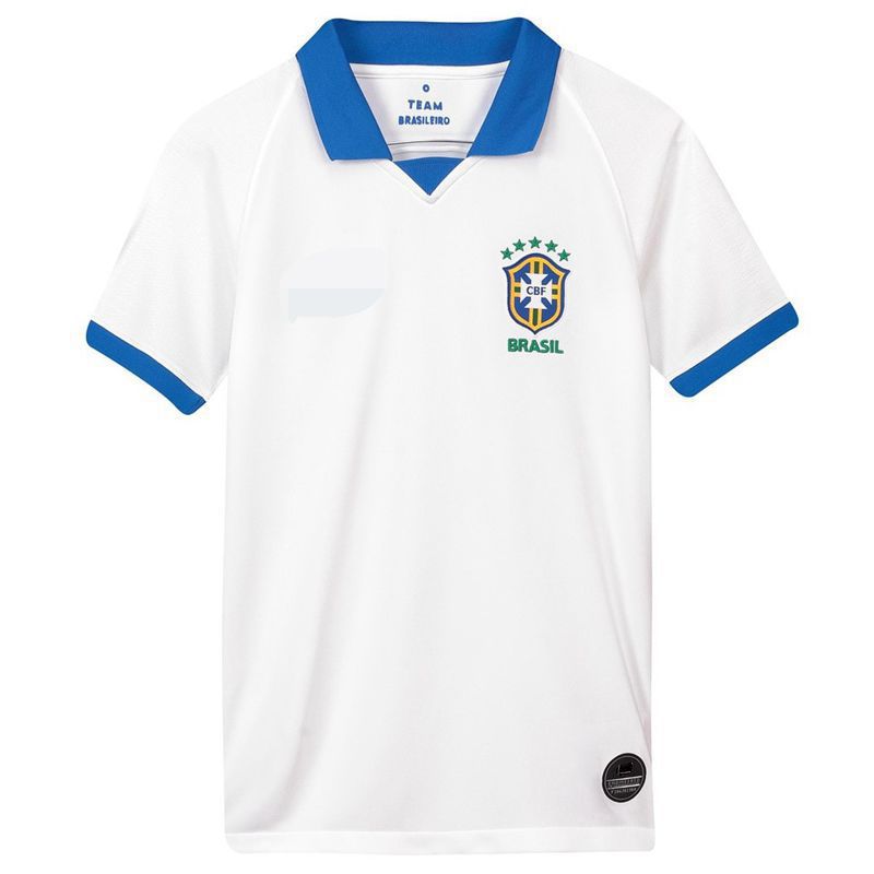 巴西白色球衣美洲杯百年纪念版客场足球服brazil football jersey