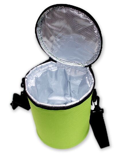 圆筒桶包定制餐食保温袋可折叠手提斜跨无纺布保温袋保鲜冰包袋