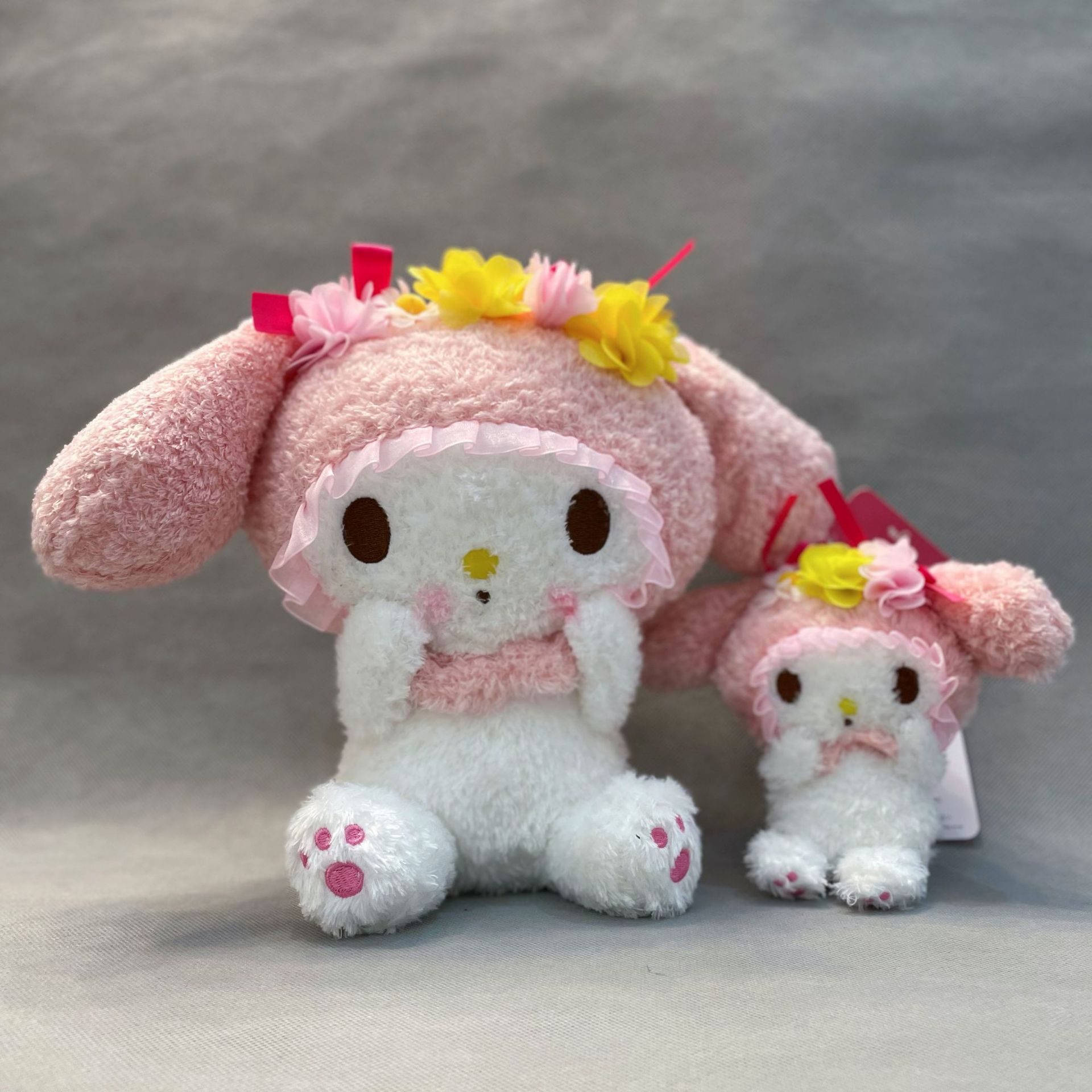 新款三丽鸥sanrio库洛米玉桂狗美乐蒂创意可爱玫瑰绒娃娃公仔爪机
