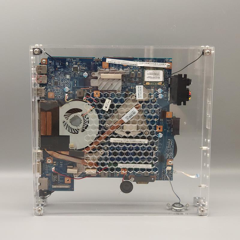 笔记透明路由电脑笔记本机箱侧板机主主板尘网防尘双层diy组装炫