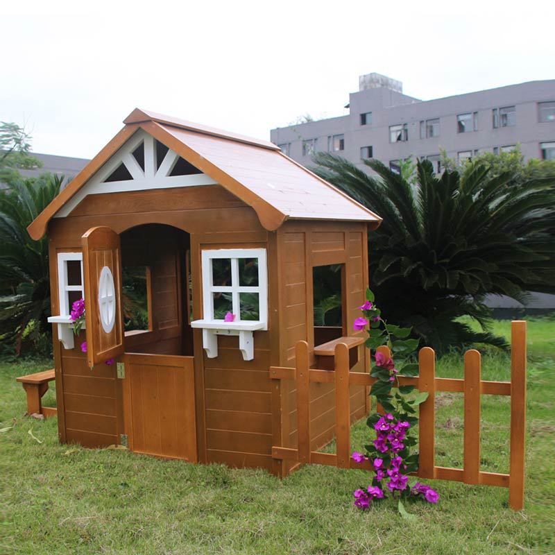 户外组装小房子花园小房子庭院户外小木屋组装树屋游戏小木房子