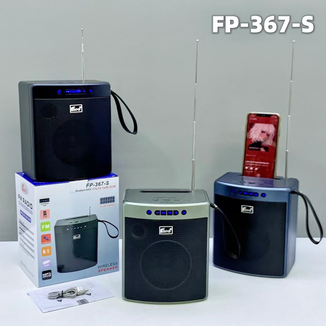 cross-border new arrival fp-367-s solar bluetooth audio portable portable and versatile radio with outdoor antenna