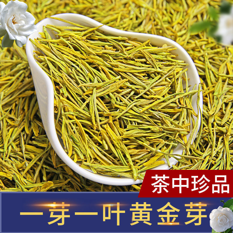 黄金芽茶叶2022新茶浓香毛尖嫩芽毛峰批发散装黄金茶礼盒
