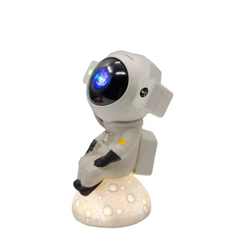 New Star Light Bluetooth Audio Moon Projection Bedside Ambience Light Birthday Gift Laser Astronaut Small Night Lamp