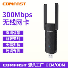 COMFAST CF-827F免驱无线网卡300M无线随身wifi接收器双天线穿墙