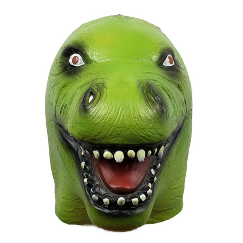 搞笑恐龙面具动物头套 化妆舞会可爱卡通头饰 万圣节派对表演道具