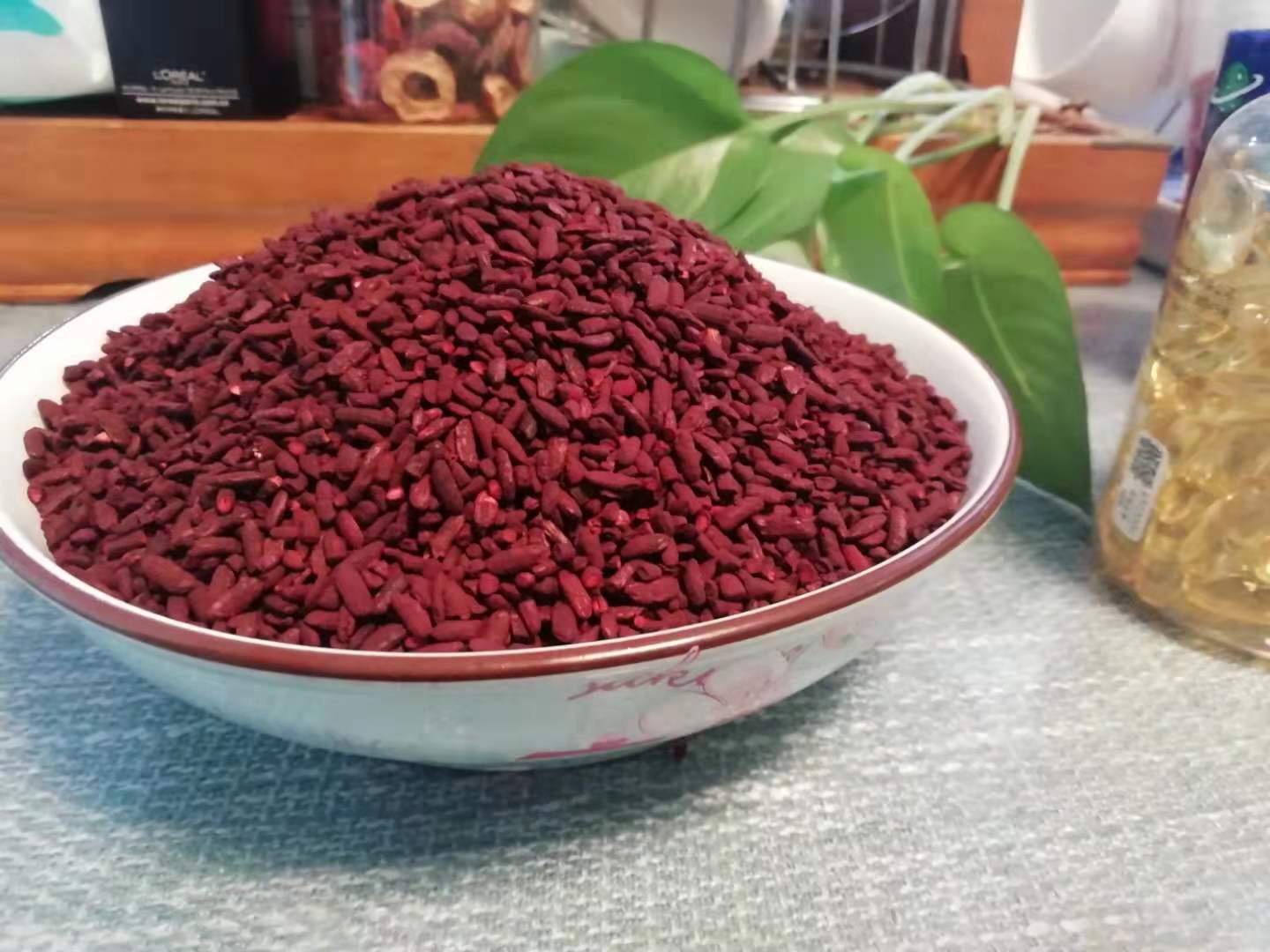 福建古田酿酒红曲米手工做食用色素粉卤味烘焙原料红酒曲500克