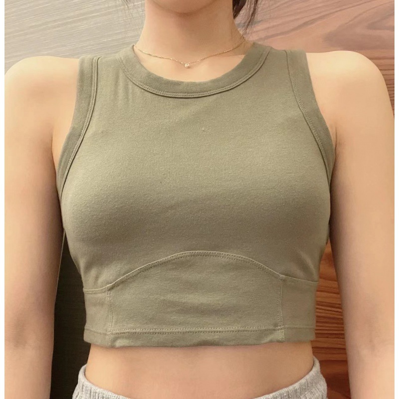 metwo工字吊带背心 直播无痕乳胶修身带胸垫美背背心裹胸外穿