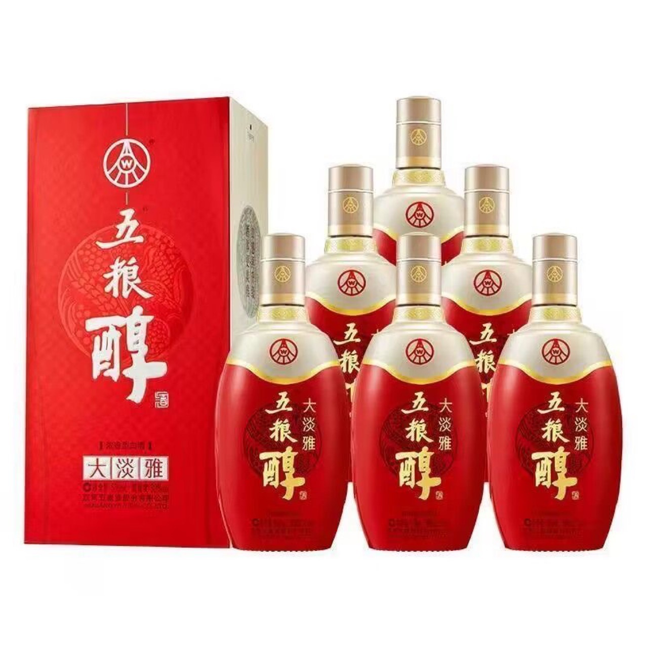 白酒批发 五粮醇大淡雅50度浓香型白酒 整箱6瓶-阿里巴巴