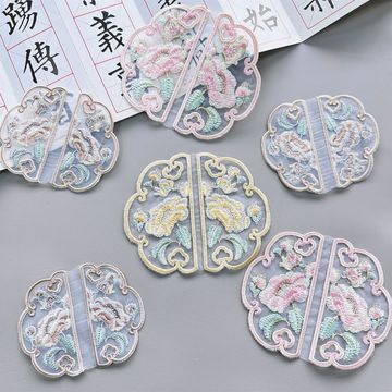 现货热卖款中国风刺绣贴花汉服旗袍礼服布贴diy服装辅料电商直供