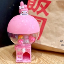 hellokitty三丽鸥迷你扭蛋机美乐蒂摆件盲盒手办拼装积木玩具