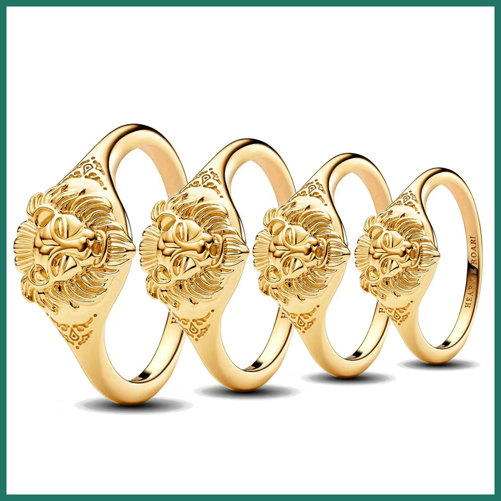 潘家新款兰尼斯特家族金毛狮子戒指复古个性男士女士情侣指环首饰