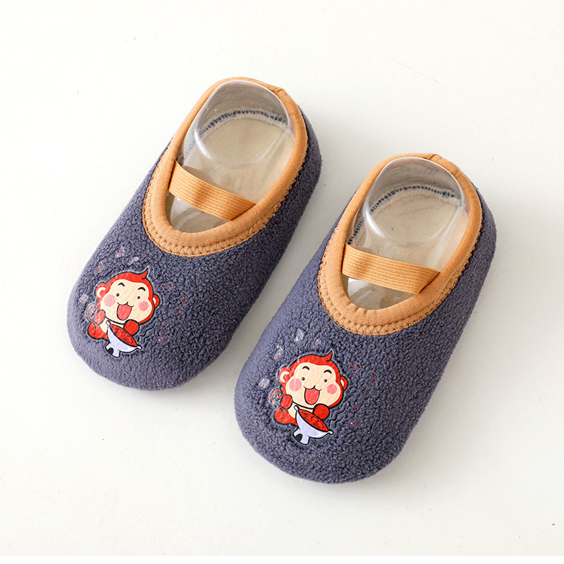 Baby Toddler Shoes 0-3 Years Old Children Non-Slip Floor Shoes Baby Spring, Autumn and Winter Ankle Sock Learn to Walk Foot Sock Wholesale