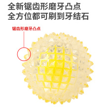 厂家直销宠物玩具发光带刺TPR磨牙互动玩具球 狗狗洁齿球现货批发