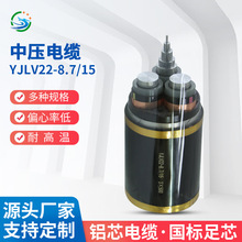 聚智龙中压电缆YJLV22-8.7/15 3X500电缆铝芯电力电线电缆线