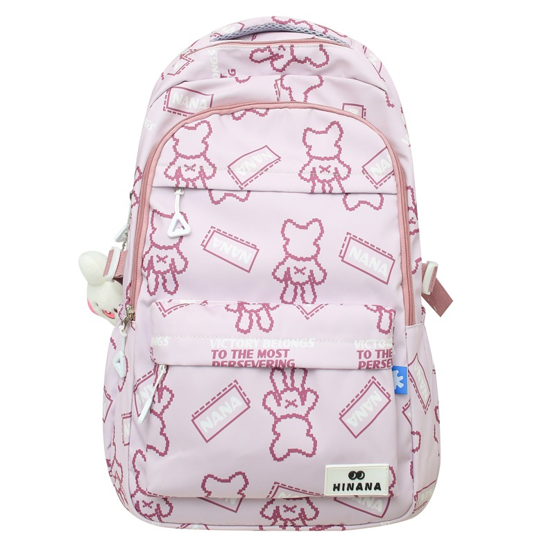 New Ins Cute Girl's Schoolbag College Style Middle School Students' Backpack Lightweight College Students' Backpack
