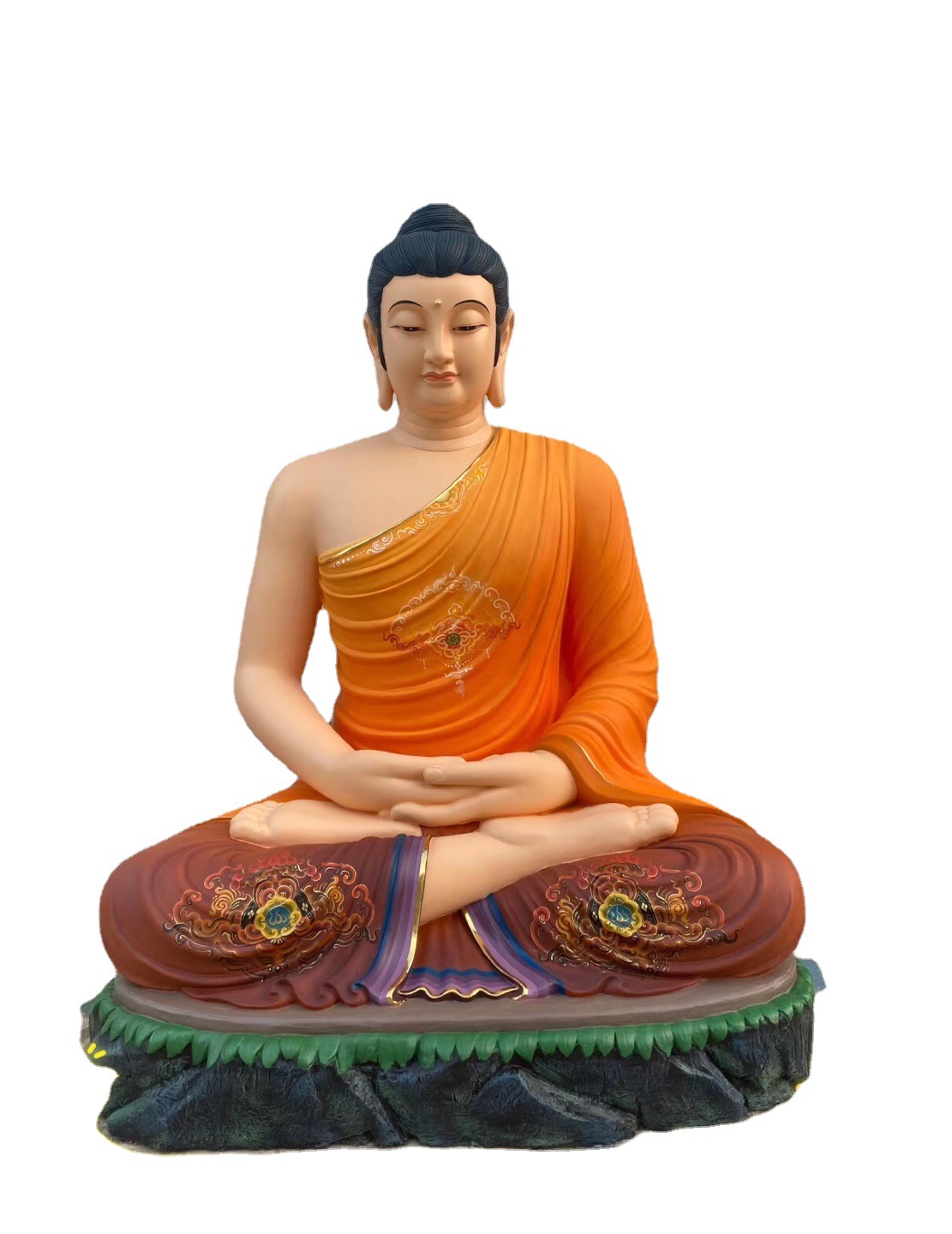 五方佛菩萨照片 玻璃钢彩绘佛像 释迦摩尼佛 阿弥陀佛 药师佛