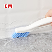 KM 1328家用卫生间浴室多功能瓷砖刷缝隙刷双头用清洁刷地板刷
