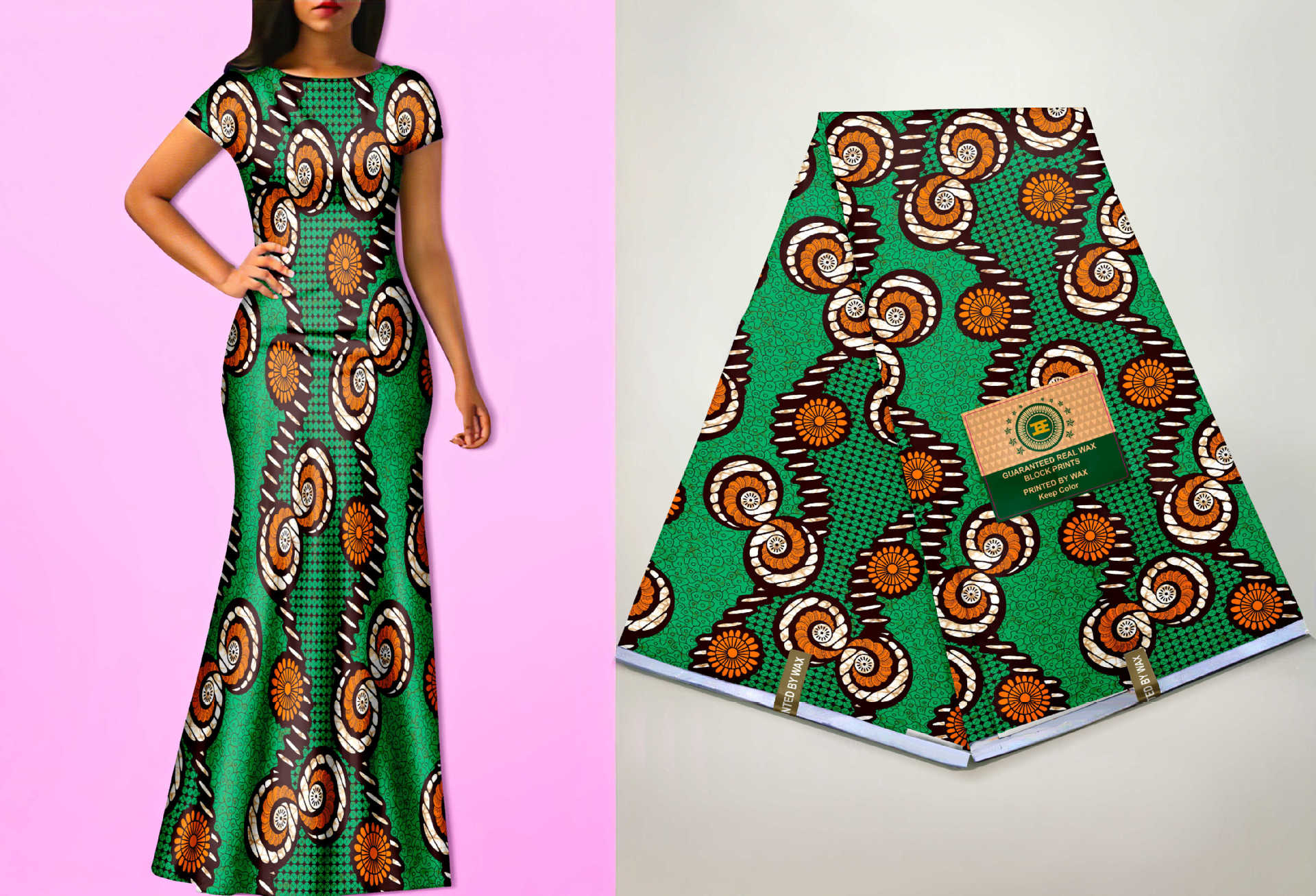 定制非洲蜡染布仿蜡布印花布单面双面javasuperwax