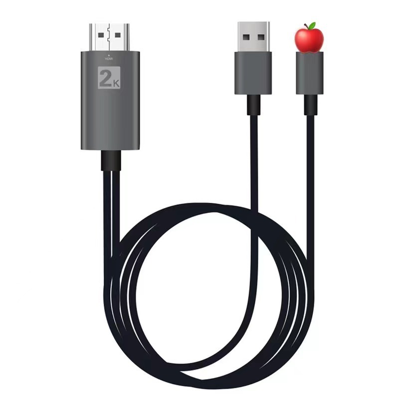 For Apple Android Type C to HDMI High Definition Multimedia Cable Plug-and-Play Lightning Conversion Wire