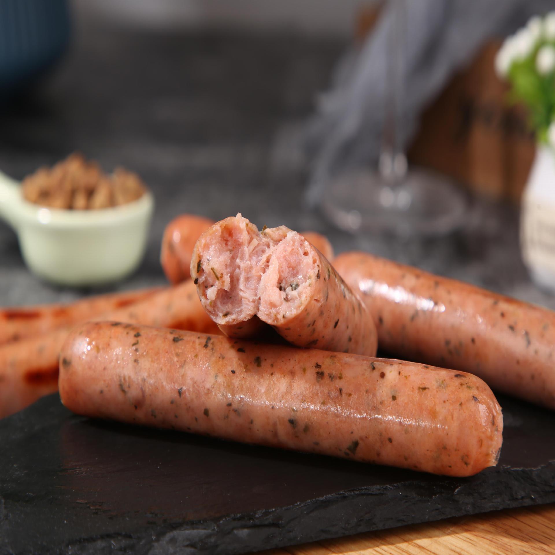 百倍德烘焙罗勒叶脆皮热狗肠烤香肠1kg/18根商用家用香肠烤肠包邮