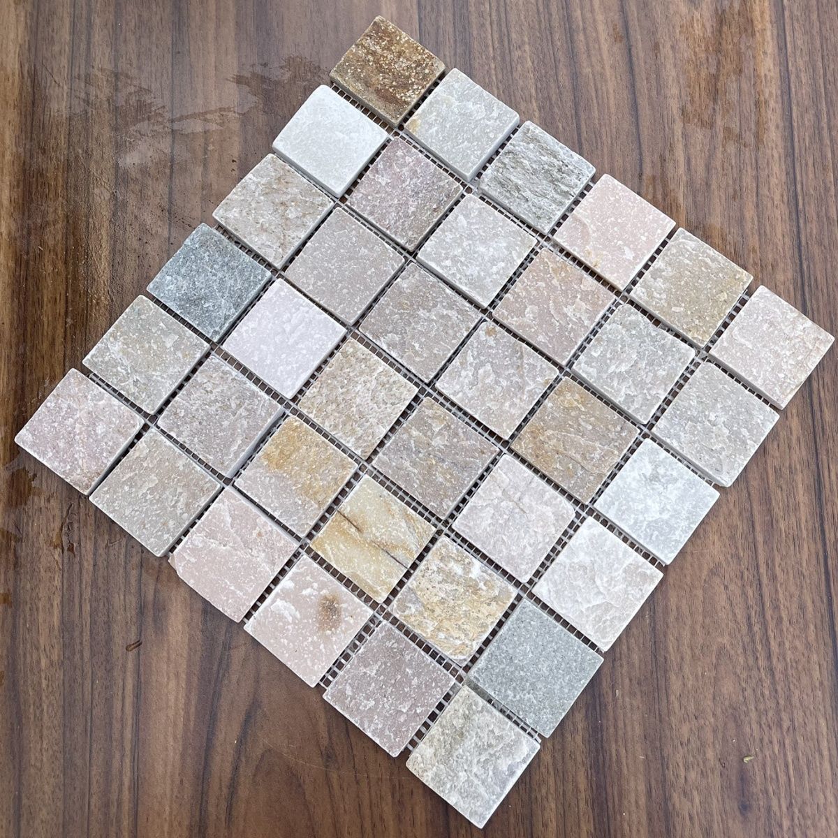 天然石材马赛克文化石大理石瓷砖花园观景外墙鱼池卫生间现代