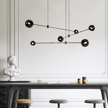 北欧简约设计师客厅吊灯个性铁艺电镀简约后现代创意餐厅卧室吊灯