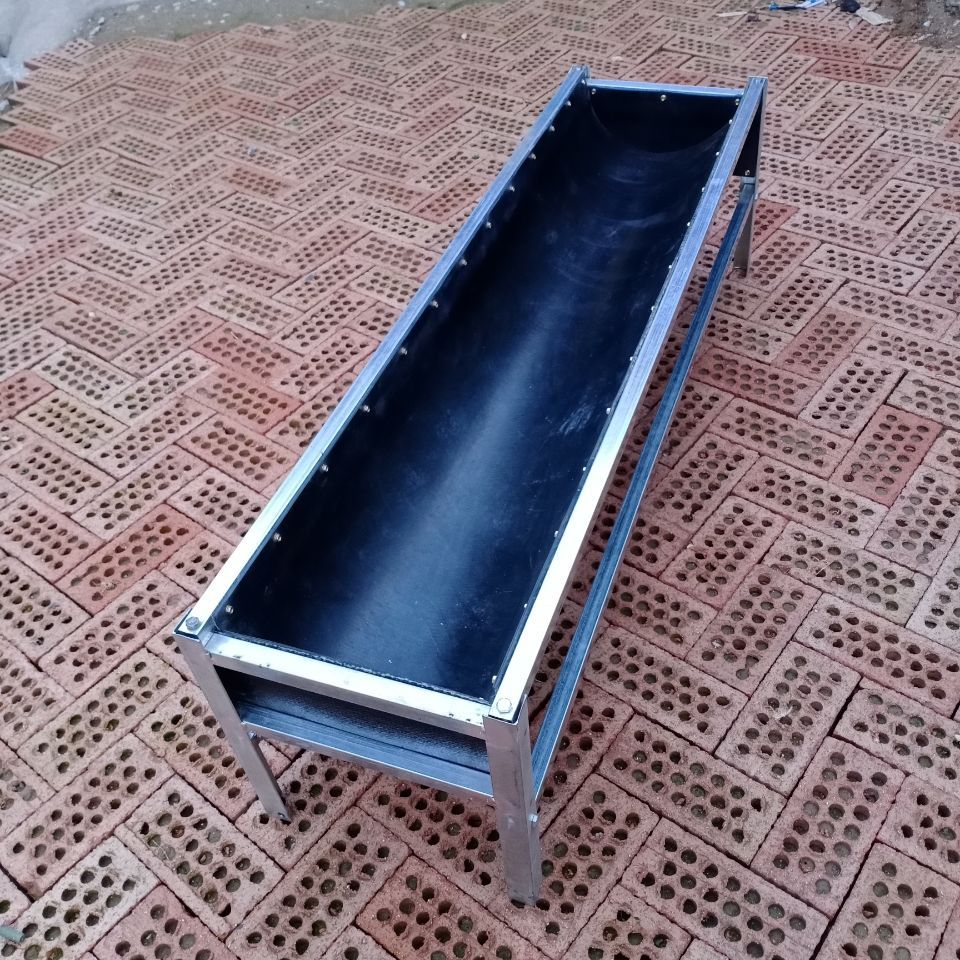 全新半公分加厚输送带胶皮羊食槽羊料槽子,组装带架子
